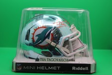 Tua Tagovailoa Chrome speed Autographed Mini Helmet COA Fanatics