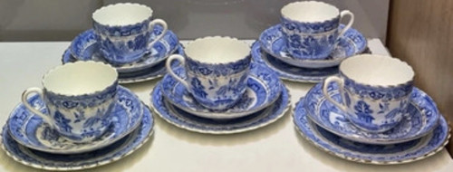 Antique chinoiserie blue - chinoiserie,