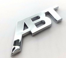 ABT Rear Adhesive Badge Emblem Chrome Silver Audi Seat Skoda