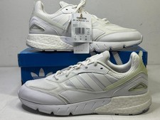 Adidas Originals ZX 1K Boost Running Shoes  UK 11 EUR 46  White NEW