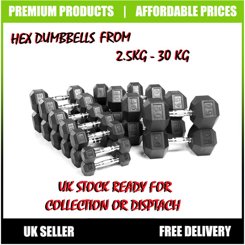 Hex dumbbell single rubber - single,