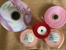 Job Lot Of Satin And Poly Ribbons