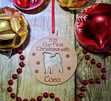 Personalised Dog Bauble Puppy