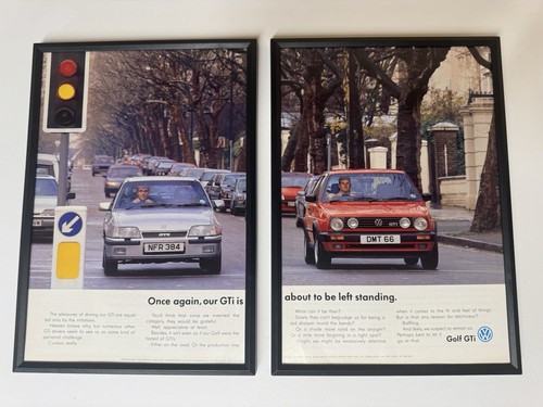 Framed 1991 mk2 golf gti - framed, vw
