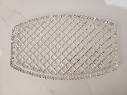 Vintage diamond cut - cut, glass
