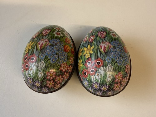 Antique tin easter eggs good - antique,