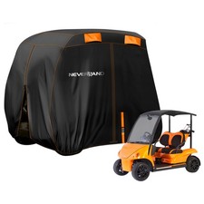 Heavy Duty Waterproof 2 Seater Golf Cart Cover Storage Rain Dust UV Protector