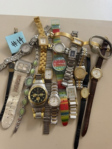 Joblot mixed old wristwatches - joblot,