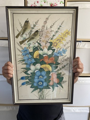 Vintage chinese gouache - vintage,
