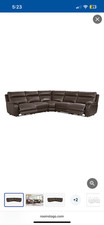 Large Brown leather power