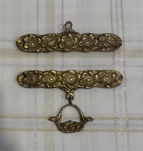 Brass bell pull metal tapestry - brass,