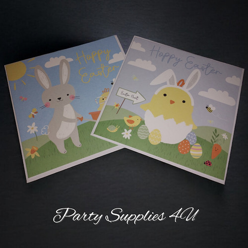 2pk cute easter cards - 2pk, with