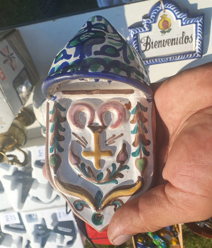 Hand painted ceramic wall - ceramic,