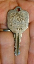 Vintage Old Antique L L&F Lowe & Fletcher Double Sided Key # FT196