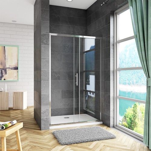Sliding shower enclosure - sliding, walk