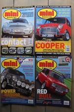 4 x MINI Magazine 2001-2004 Cooper Classifieds Shows Racing Restoration Adverts