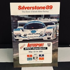 1989 SILVERSTONE SUPERSPRINT SUPERCUP GROUP C RACE PROGRAMME PORSCHE 962 JOEST