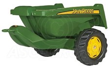 Rolly Toys - John Deere Kipper II Tipper Trailer (Small Half Pipe) Green NEW