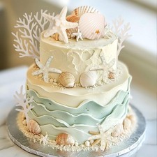 20PCS Shells Starfish Cake