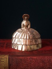 Vintage Brass Crinoline Lady Bell