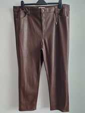 M&S Faux Leather Trousers