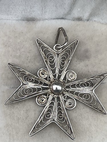 Antique maltese cross filigree - cross,