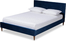 Stylish Blue Double Bed for