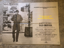 TAXI DRIVER/ORIG. BRITISH QUAD MOVIE POSTER (ROBERT DENIRO/MARTIN SCORSESE) F34