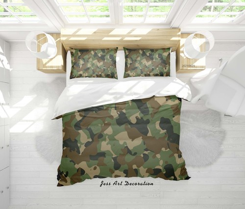 Camouflage pattern quilt - 3d,