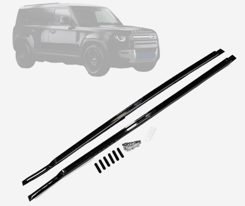 Roof rails gloss - gloss, black