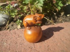 2b. Hand Carved wood netsuke