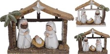 Resin traditional nativity - resin,