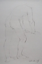 Original pencil life drawing - pencil,