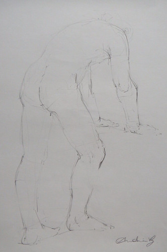 Original pencil life drawing - pencil,