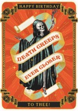 Death Birthday Card Mystical