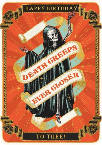 Death birthday card mystical - death,