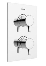 Bristan Prism Thermostatic Recessed Dual Shower Valve&2 Outlet **READ ADVERT**