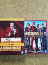 Anchorman/Anchorman wake up Ron Burgundy/Anchorman 2 dvd bundle.