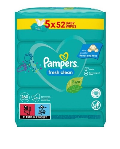 Pampers fresh clean - fresh, wipes