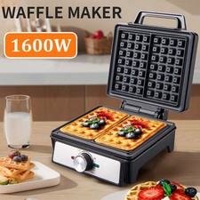 1600W Waffle Maker Dual