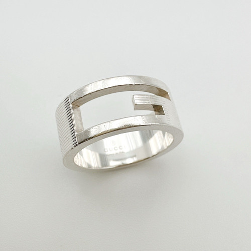 Gucci branded ring silver - ring,