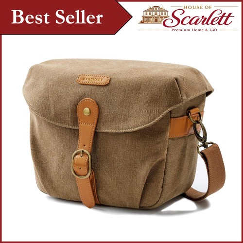 Khaki canvas dslr camera - khaki, bag
