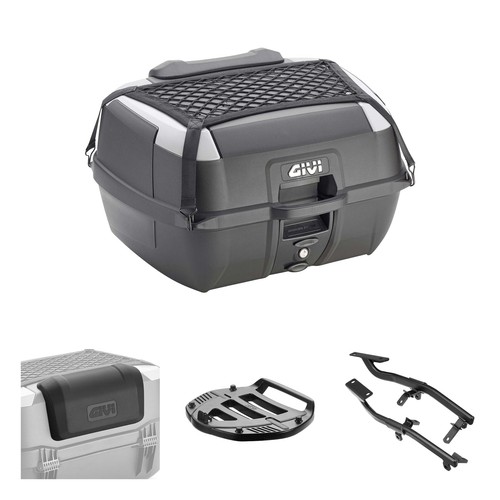 Givi b45 black grey trunk - grey, kit