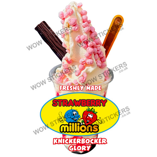 Ice cream van sticker - , pink