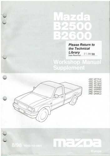 Mazda b2200 b2600 - b2600, (uf