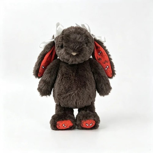 Red blue pattern bunny - &,
