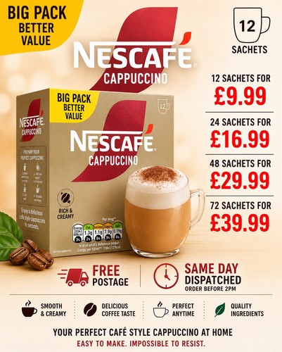 Nescafe cappuccino sachets - nescafe,