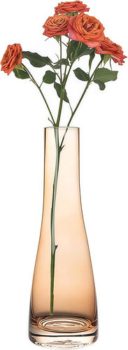 21cm single bud glass vase - glass,