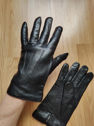 Men stetson gloves - men, black