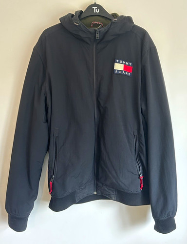 Tommy jeans men black hooded - tommy, men's
